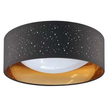 Lampa sufitowa Plafon 18W LED 4000K czarna/złota
