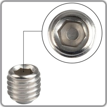 ВИНТЫ БЕЗГОЛОВКИ С ШЕСТИГРАННОЙ ГОЛОВКОЙ - НАБОР ИЗ 200 ШТ. РАЗЛИЧНЫХ РАЗМЕРОВ