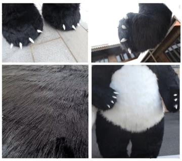 GIGANT! 2,5m Miś Panda strój kostium dmuchany