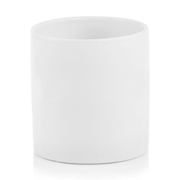 Biała osłonka na doniczkę walec 13 cm doniczka