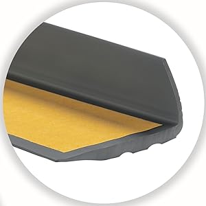 Лестничный профиль ПВХ Противоскользящий 41х25 90см Черная резиновая полоса для лестницы