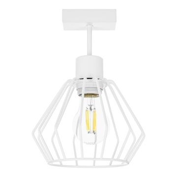 LAMPA SUFITOWA LED Wisząca Biała LOFT Modern do salonu Premium