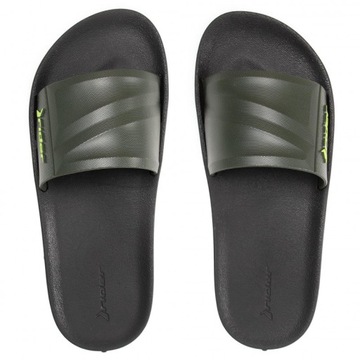 Мужские черно-зеленые шлепанцы Rider Street Slide