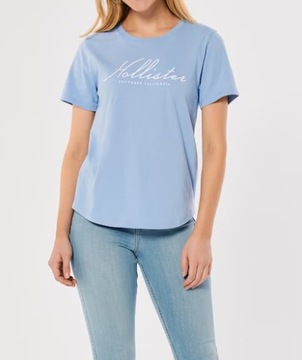 t-shirt HOLLISTER S 36 nowość niebieska koszulka