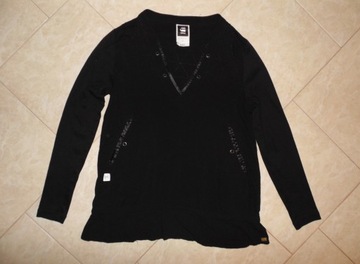 G STAR RAW KOSZULKA BLUZKA S M BLACK IDEALNA