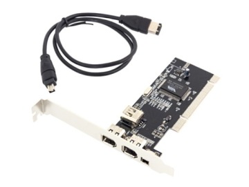 KARTA PCI FIREWIRE 4 PORTY FIRE-WIRE 1394 ADAPTER