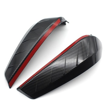 Boczne osłony nóg motocykla Panele przeciwwiatrowe w kolorze czarnym