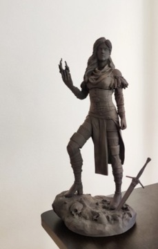 Йеннифэр 52 мм Фигурка Ведьмак, смола, 3D печать