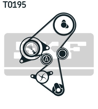 ГРМ SKF + НАСОС CITROEN BERLINGO II 1.6 HDI