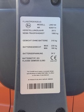 Тележка с поддонами BT LWE180