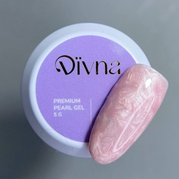 Żeł do zdobień DIVNA Pearl Gel 02 Pinky 5 g, do paznokci manicure