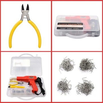 СВАРОЧНЫЙ МАШИНА СКОБИВАЮЩАЯ МАШИНА ДЛЯ ПЛАСТИКА НАБОР СТЕПЛЕРОВ ДЛЯ ПЛАСТМАСС + 200 шт.