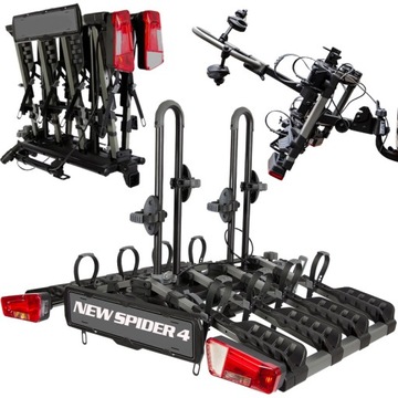 Bagażnik do przewozu 4 rowerów New Spider 4 InterPack platforma platforma