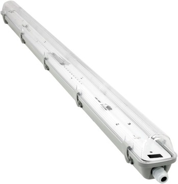 Герметичный светодиодный светильник 1х120 листовой металл + люминесцентная лампа