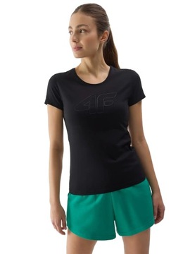 Damska koszulka t-shirt 4F F1163 czarny M