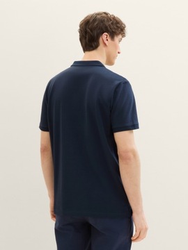 Denim Tom Tailor Basic Polo Shirt With A Logo Prin