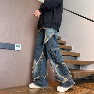 2023 New Streetwear Big Star Edge Jeans Cargo Pant