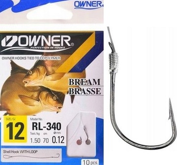 HACZYKI NR 10 NA LESZCZA CHINTA OWNER HAK 10+PRZYP 0,12 10szt