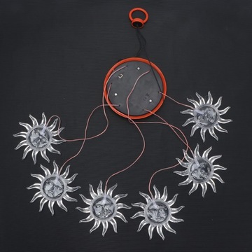 SŁONECZNE DŹWIĘKI WIATROWE LED SŁONECZNIK