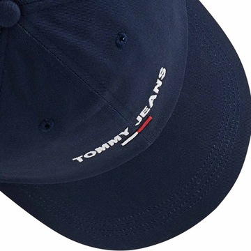 TOMMY JEANS HILFIGER CZAPKA Z DASZKIEM BEJSBOLÓWKA