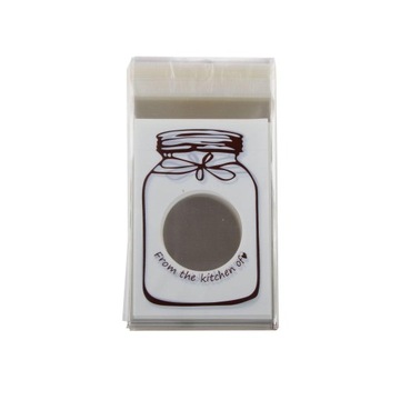 100 sztuk śliczne samoprzylepne ciasteczka cukierki herbatniki opakowanie na imprezę worek foliowy