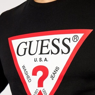 Guess pánske tričko longsleeve čierne originál M1RI31I3Z11 L