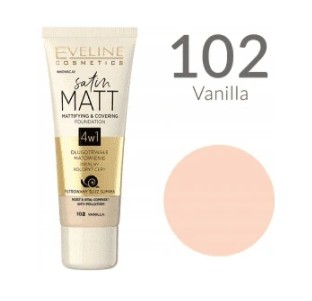 Eveline Satin Matt podkład mat. 102 Vanilla 30 ml