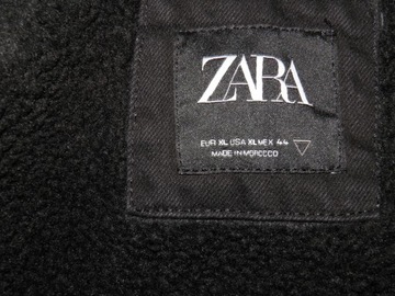 ZARA EXTRA KURTKA OCIEPLANA JEANS R XL