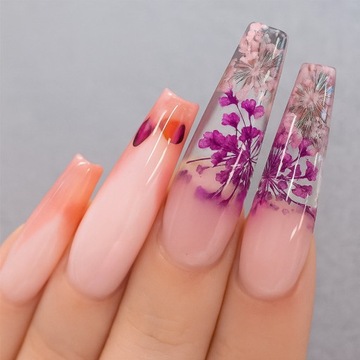 Suszone Kwiaty Do Paznokci Ozdoby Paznokcie Hybrydy Sztuczne Kwiatki