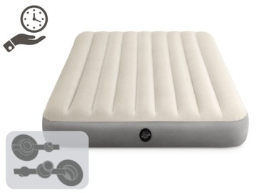Двуспальная кровать с надувным матрасом и насосом 203x152x25 Intex 64103 Модель2024