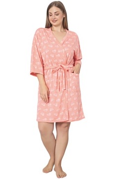 ЖЕНСКИЙ ХЛАБАТ БОЛЬШОГО РАЗМЕРА ИЗ ТОНКОГО ХЛОПКА