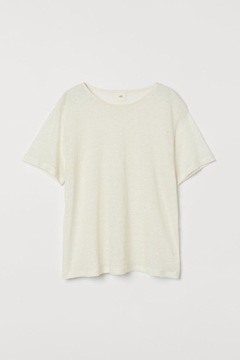 H&M 38/M t-shirt z lnianego dżerseju