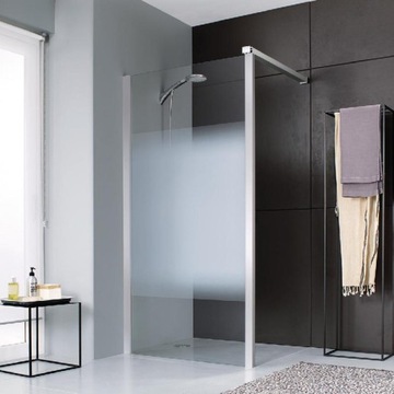 ŚCIANKA WALK-IN 140 CM SZKŁO MROŻONE PAS FRANCUSKA