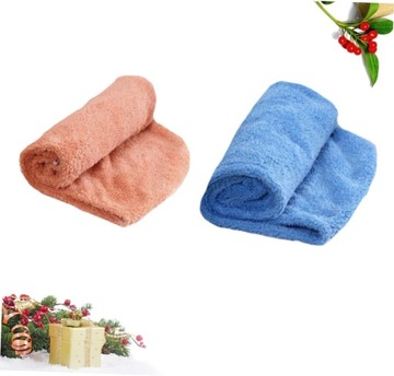 2 полотенца для волос из микрофибры с насадкой для фена