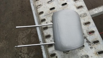 ZAGŁÓWEK FOTELA SZARA SKÓRA MERCEDES 124 190 W201