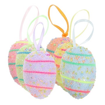 6 шт. Декорации для пасхальных яиц из пенопласта для подвешивания.