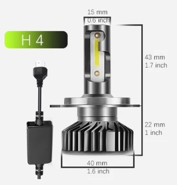 ŻARÓWKI LED F2 PRO H4 Plug&Play CSP IP68 CANBUS Ultra Mocne 12000LM HIT
