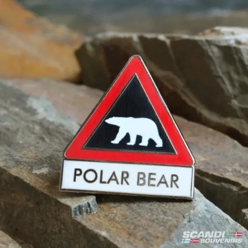 PIN PRZYPINKA POLAR BEAR SCANDI SOUVENIRS