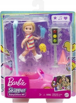 Barbie Skipper Babysitters Jeździk z Lalką GRP17