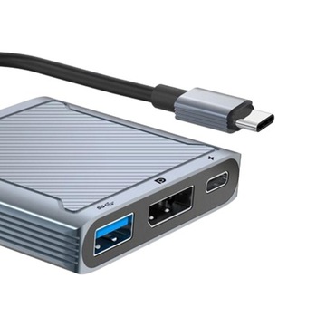 USB C — концентратор DisplayPort USB3.1 Type C — USB DP PD Разветвитель USB C