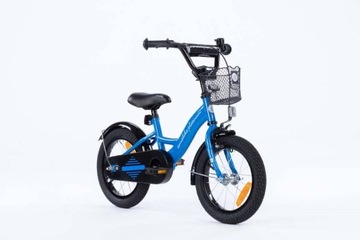 твердый детский ВЕЛОСИПЕД 14 дюймов TOMABIKE, направляющая, боковые колеса, 3-5 лет