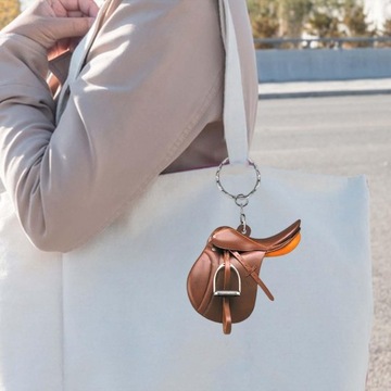 Брелок с седлом для лошади в стиле западного ковбоя E