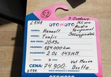 Renault Trafic III 2019 Renault Trafic Renault Trafic Combi 3,0t Life 2.0 Diesel 120KM, zdjęcie 28