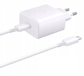 SZYBKA ŁADOWARKA SIECIOWA 45W do SAMSUNG GALAXY S24 A55 A54 A25 A15 +KABEL