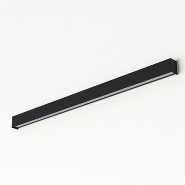 Nowodvorski kinkiet czarny STRAIGHT WALL LED L