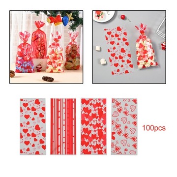 100 шт. закрывающиеся пакеты для лакомств «сделай сам», подарочные пакеты для