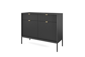 KOMODA 104 cm Nova dwa kolory szary/czarny