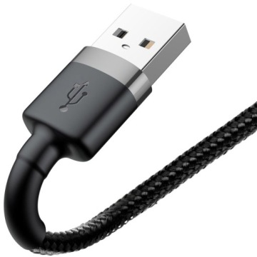 USB-A — кабель Lightning, Baseus Cafule 2,4 А, 0,5 м