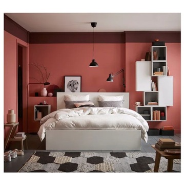 ИКЕА МАЛЬМ Каркас кровати с 4 ящиками белый Лурой 180x200