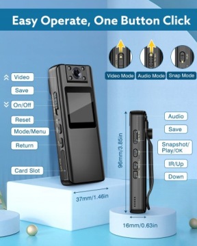 ПЕРСОНАЛЬНАЯ ПОЛИЦЕЙСКАЯ КАМЕРА ДЛЯ УСЛУГ С ЖК-ЭКРАНОМ!`